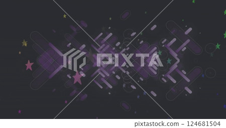 Image of stars and light spots moving on seamless loop on dark background Image of stars and light spots moving on seamless loop on dark background 124681504