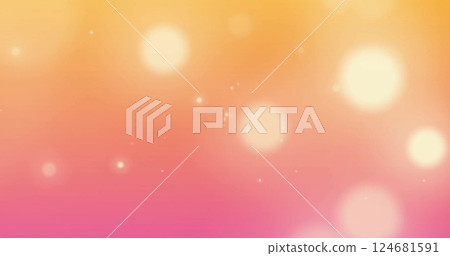 Image of light spots on orange background Image of light spots on orange background 124681591