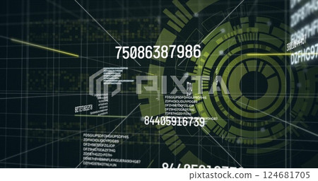 Image of data processing over scope scanning 124681705
