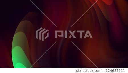 Image of colourful shapes moving over black background Image of colourful shapes moving over black background 124683211