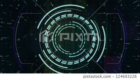 Image of scope scanning over shapes Image of scope scanning over shapes 124683226