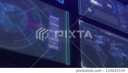 Image of data processing over growth hacking text Image of data processing over growth hacking text 124683334
