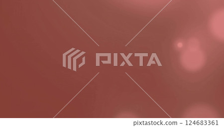 Image of light spots on red background 124683361