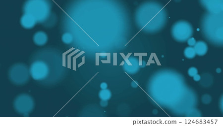 Image of bokeh blue light spots advancing over dark blue background Image of bokeh blue light spots advancing over dark blue background 124683457
