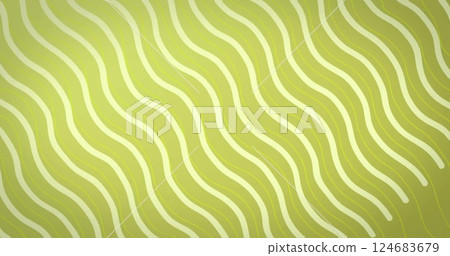 Image of waving lines moving on green background 124683679