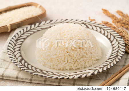 white rice white rice japanese white rice gohan gohan white gohan 124684447