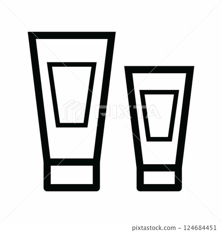 Tubes icon vector. Suitable for mobile apps, web apps and print media. Tubes icon vector. Suitable for mobile apps, web apps and print media. 124684451