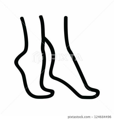 Tip Toe icon vector. Suitable for mobile apps, web apps and print media. Tip Toe icon vector. Suitable for mobile apps, web apps and print media. 124684496