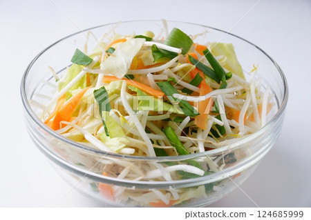切蔬菜,高麗菜,豆芽 切蔬菜,高麗菜,豆芽 124685999