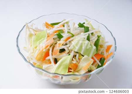 切蔬菜，高麗菜，豆芽 124686003