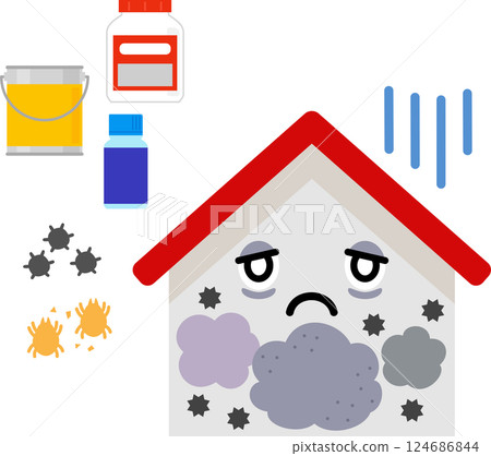 病屋症候群、化學物質、黴菌和塵蟎的圖片 124686844