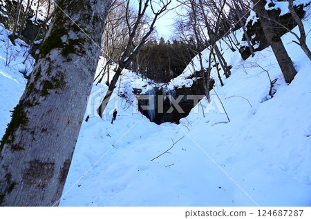 Icicles at Taroshi Falls 124687287