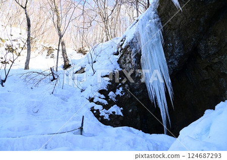 多羅什瀑布的冰柱 多羅什瀑布的冰柱 124687293