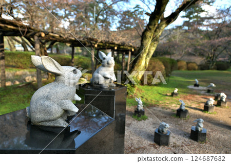 Shimane Prefecture Izumo Taisha Shrine and rabbits Shimane Prefecture Izumo Taisha Shrine and rabbits 124687682