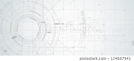 Circuit abstract background for science and business presentation 124687941
