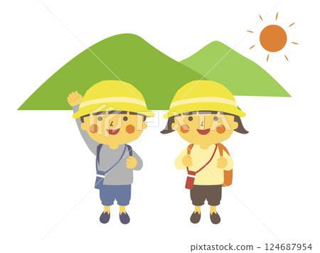 Children going on an excursion 124687954