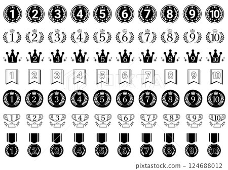 Ranking icon set 124688012