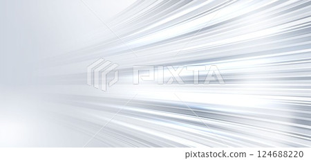 Abstract background curved speed motion light grey and white stripe lines. 124688220