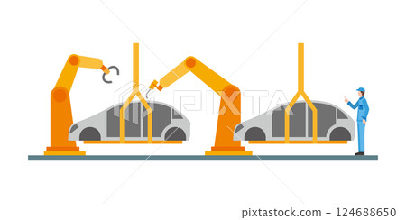Automobile production line 124688650