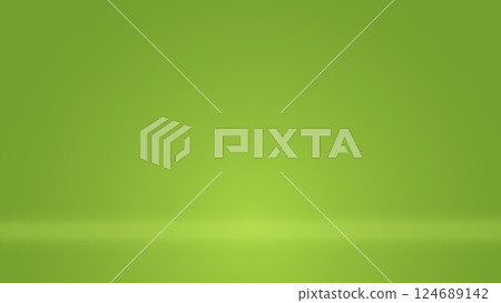 Green background. Bright gradient studio room. Ecology banner. Gmo free. Vegan, bio, eco, organic backdrop. Walls and floor reflect light. Science texture. Presentation page. Vector illustration Green background. Bright gradient studio room. Ecology banner. Gmo free. Vegan, bio, eco, organic backdrop. Walls and floor reflect light. Science texture. Presentation page. Vector illustration 124689142