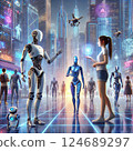 Futuristic City 124689297