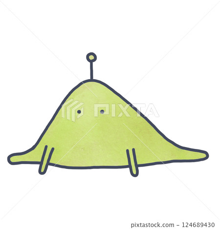 綠色可愛的怪物 124689430