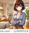 This woman seems a little angry. 124689524