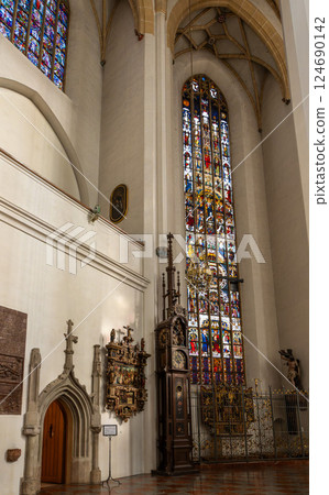 Indoor view of Frauenkirche church in Munich, Germany. Indoor view of Frauenkirche church in Munich, Germany. 124690142