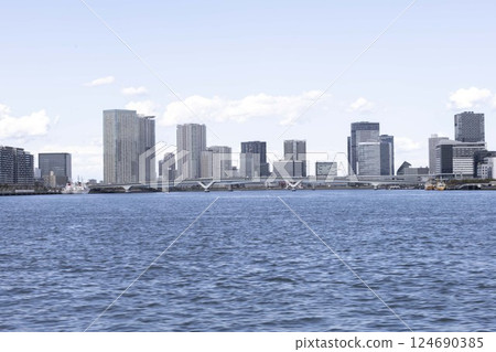 從隅田川看到的街景 從隅田川看到的街景 124690385