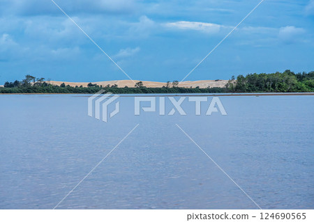 Boat trip on the Igarape do Urubu River, Delta das Americas to Ilha das Canarias, Brazil. South America Boat trip on the Igarape do Urubu River, Delta das Americas to Ilha das Canarias, Brazil. South America 124690565