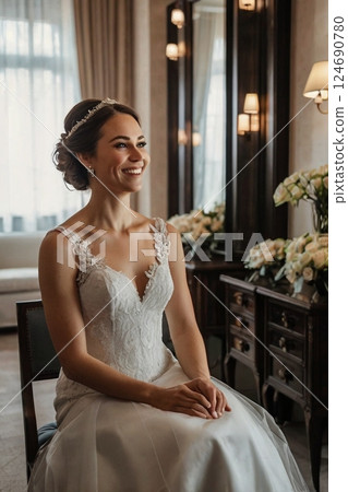 Bride before the wedding Bride before the wedding 124690780