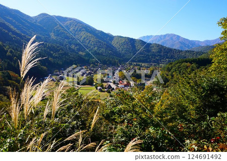 Hagimachi Gassho-style Village Shirakawa-go Thatched Roof Ogimachi Castle Ruins Observation Deck Observation Deck Promenade Hagimachi Gassho-style Village Shirakawa-go Thatched Roof Ogimachi Castle Ruins Observation Deck Observation Deck Promenade 124691492