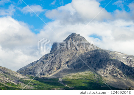 Clouds over mountains, Norway Clouds over mountains, Norway 124692048