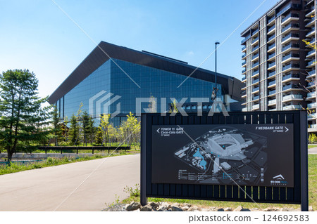 The exterior of S-Con Field HOKKAIDO (F Village, Hokkaido Ballpark, Kitahiroshima City, Hokkaido) 124692583