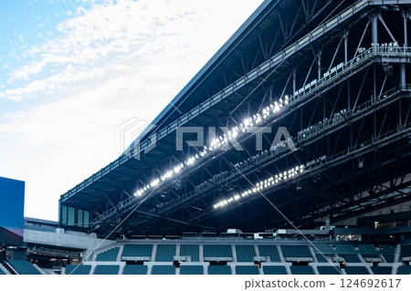 Steel truss roof for S-Con Field HOKKAIDO (F Village, Kitahiroshima City, Hokkaido, Hokkaido Ballpark) 124692617