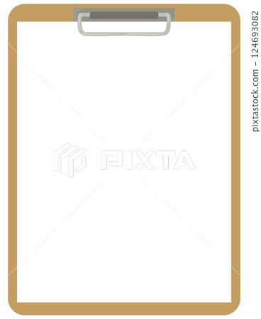 Paper and binder illustration vector material 124693082