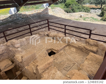 Ruins of the Sanctuary of Apollo Hylates near Limassol, Cyprus 124693142