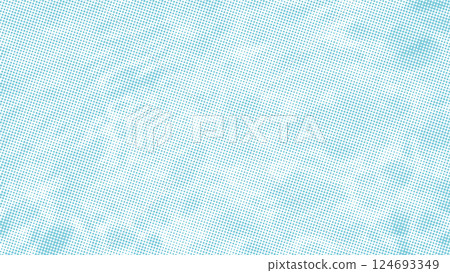 Monochrome background of the water surface with small ripples and halftone vintage dotted texture. Overlay template. Vector illustration 124693349