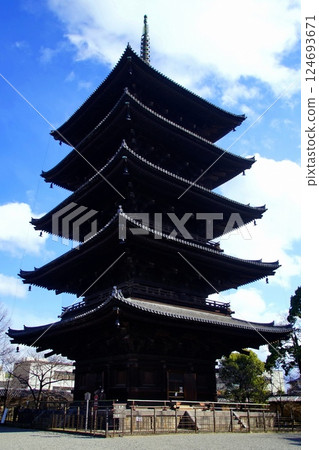 京都府東寺/五層塔（國寶）京都市南區九條町 2022 年 2 月 124693671