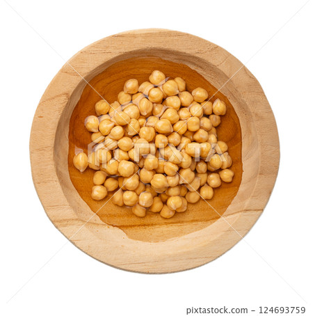 Soaked chickpeas, chick pea in water, swollen wet Cicer arietinum fruits, garbanzo beans cooking Soaked chickpeas, chick pea in water, swollen wet Cicer arietinum fruits, garbanzo beans cooking 124693759