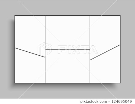 Template collage of 6 frames, images, photo Template collage of 6 frames, images, photo 124695049