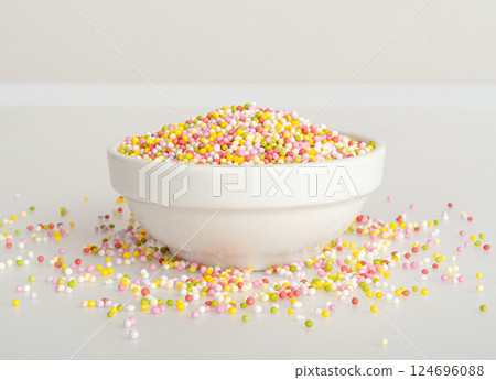Candy Sprinkle, Donut Rainbow Sprinkles, Sweet Color Glaze, Small Vermicelli 124696088