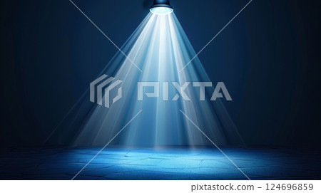 Elegant grey blue background with radiant illumination for stylish presentations 124696859