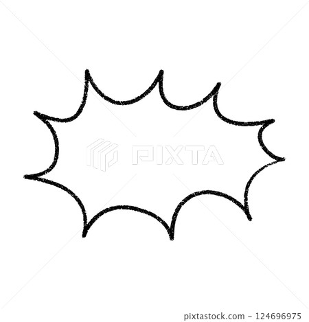 Boom! Comic speech bubble with explosive burst effect. Superhero manga balloon and bomb pop frame. Flat vector illustration isolated on white background. 124696975