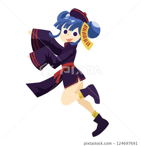 Young female Jiangshi Young female Jiangshi 124697691