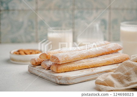 Fartons, typical sponge pastries of Valencia, Spain 124698023