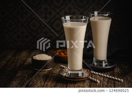 Horchata Refreshing cold drink from Valencia Horchata Refreshing cold drink from Valencia 124698025