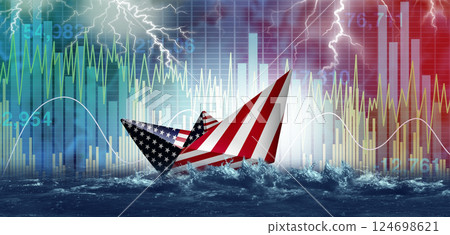 US Financial Risk 124698621