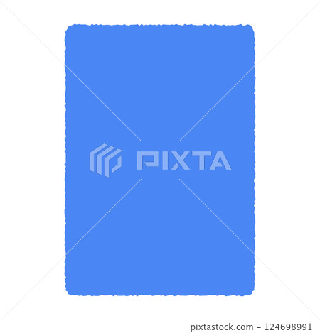 blue Hand drawn organic rectangular frame, abstract text box with doodle bubble shape, fun freeform banner for colorful background. Flat vector illustration isolated blue Hand drawn organic rectangular frame, abstract text box with doodle bubble shape, fun freeform banner for colorful background. Flat vector illustration isolated 124698991