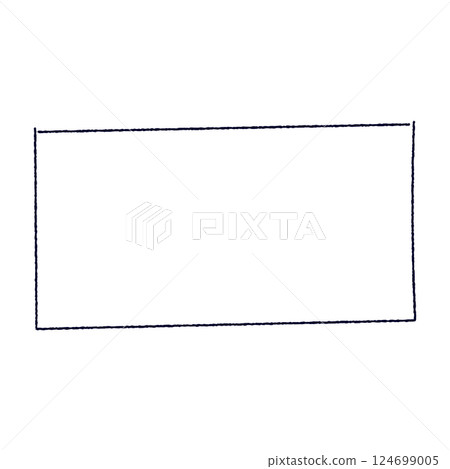 Hand drawn rectangular frame with rough brush strokes, sketchy pencil and marker border, scribbled square box outline. Flat vector illustration isolated on white background. Hand drawn rectangular frame with rough brush strokes, sketchy pencil and marker border, scribbled square box outline. Flat vector illustration isolated on white background. 124699005